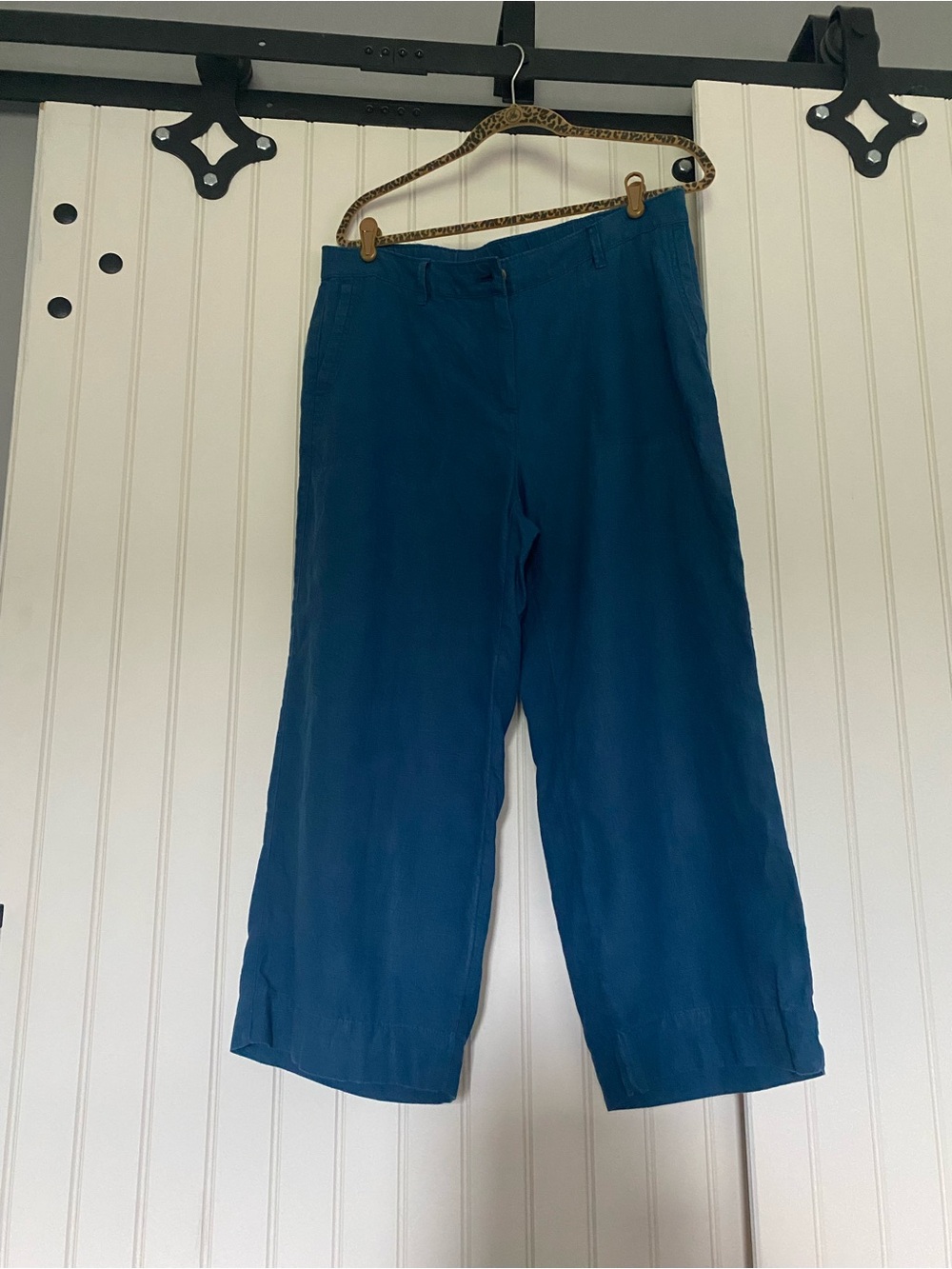 J. Jill Linen Wide-Leg Cropped Pants
